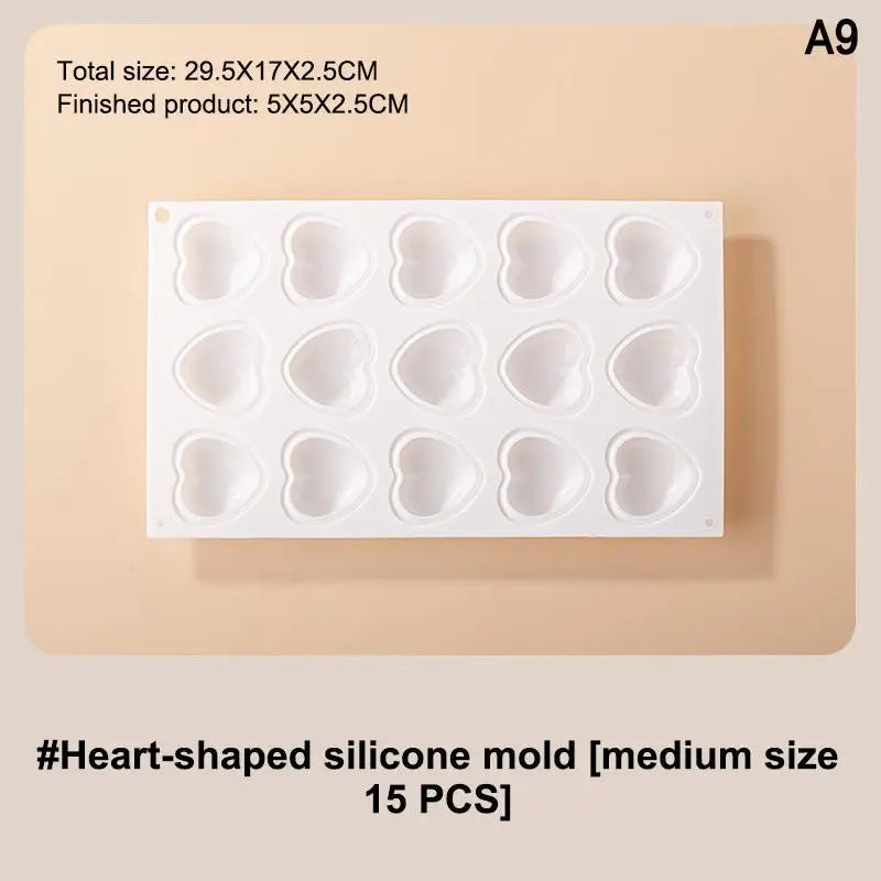 Circle Ball Shape Cake Candy Mold Heart Mousse Mould Chocolate Qme A9