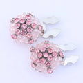 Luxury Handmade Button Cover Charming Turtle Design Embroidered Qme pink