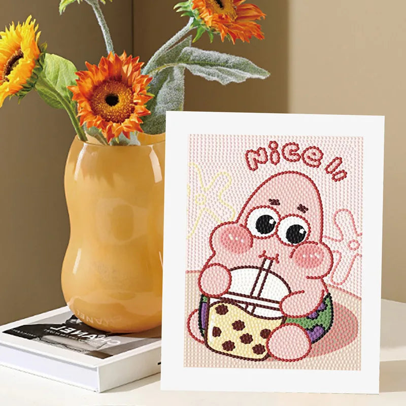 Hello Kitty Kuromi Diamond Painting DIY Craft Kit with Frame Cartoon Diamond Painting for Students Diamond Painting Gift Qme 3