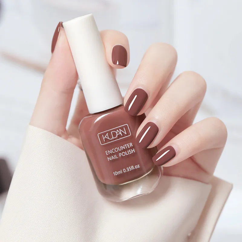 10ml Water-based Nail Polish Long Lasting Tearable Quick Dry No Bake Semi-permanent Varnish DIY Fashion Manicure 40 Color Qme 14