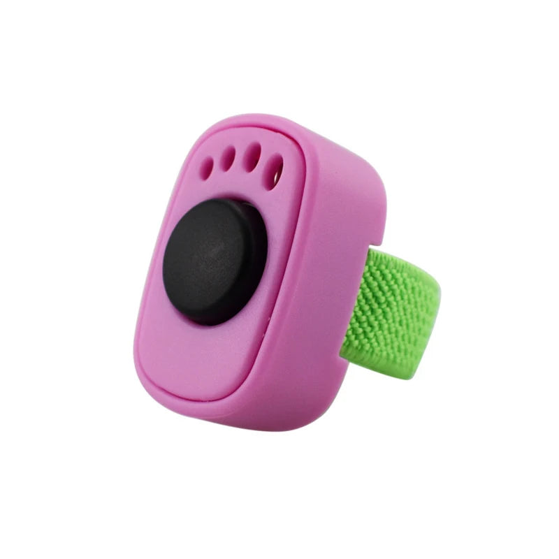Interactive Sound Clicker Trainer For Thumb Training No Battery For Dogs Cats Positive Reinforcement Train Qme Pink