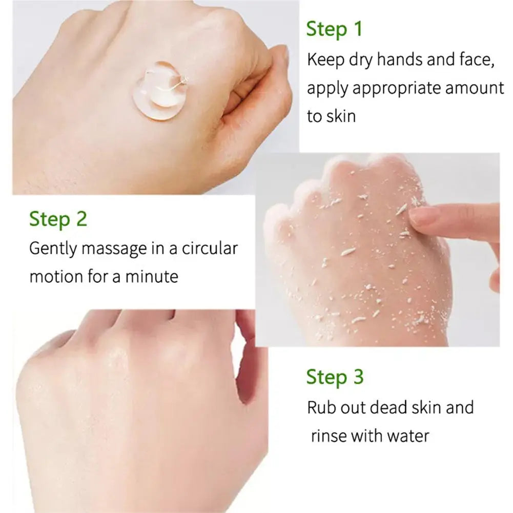 Brightening Exfoliating Gel Herbal Extract Facial Cleansing Scrub Qme