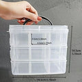 Necklace Ring Stud Earrings Storage Box Jewelry Ornament Transparent Qme Transparent