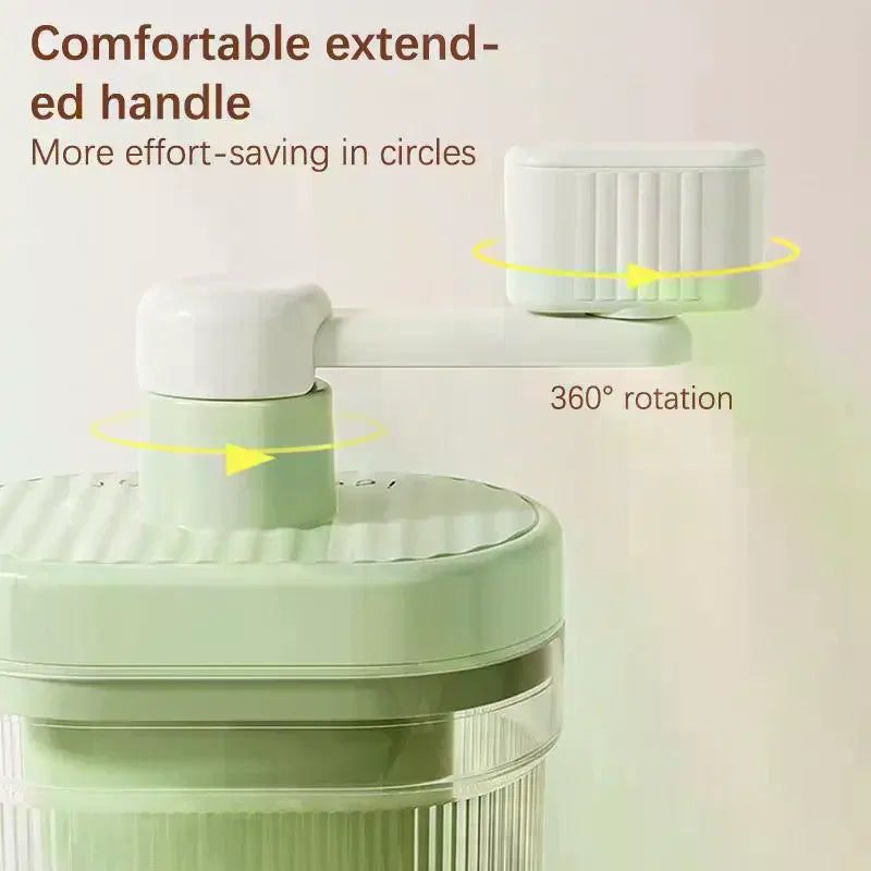 Shaved Ice Machine Small Manual Ice Crusher Home Hand-cranked Machine Making Smoothie Machine Practical Portable Ice Cream Tools Qme