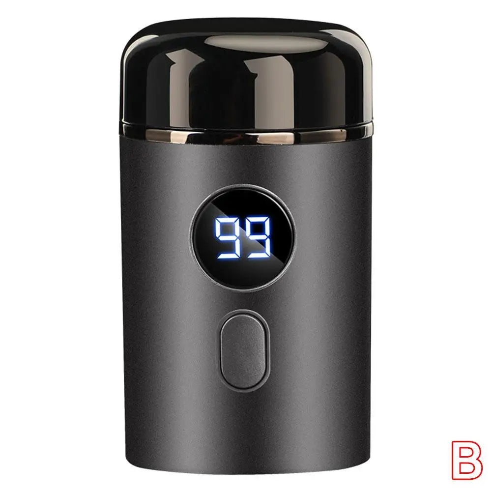 New Mini Portable Men's Electric Shaver Long Standby Car Mounted Wash-free Charging Shaving Razor For Men Qme gray CN