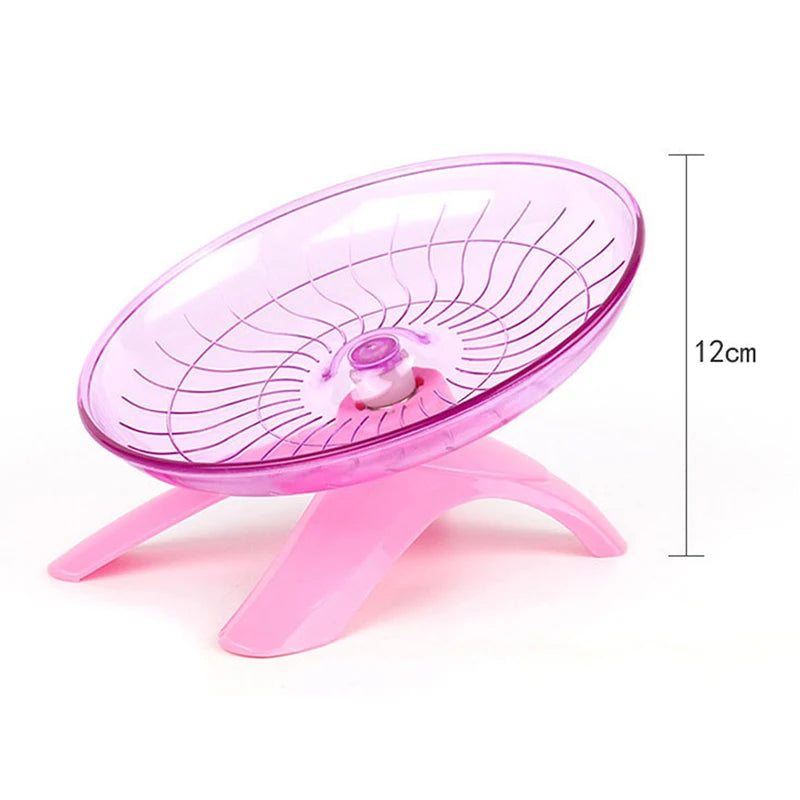 1Pc Pet Hamster Flying Saucer Exercise Squirrel Wheel Hamster Mouse Running Disc. Qme A2 Pink