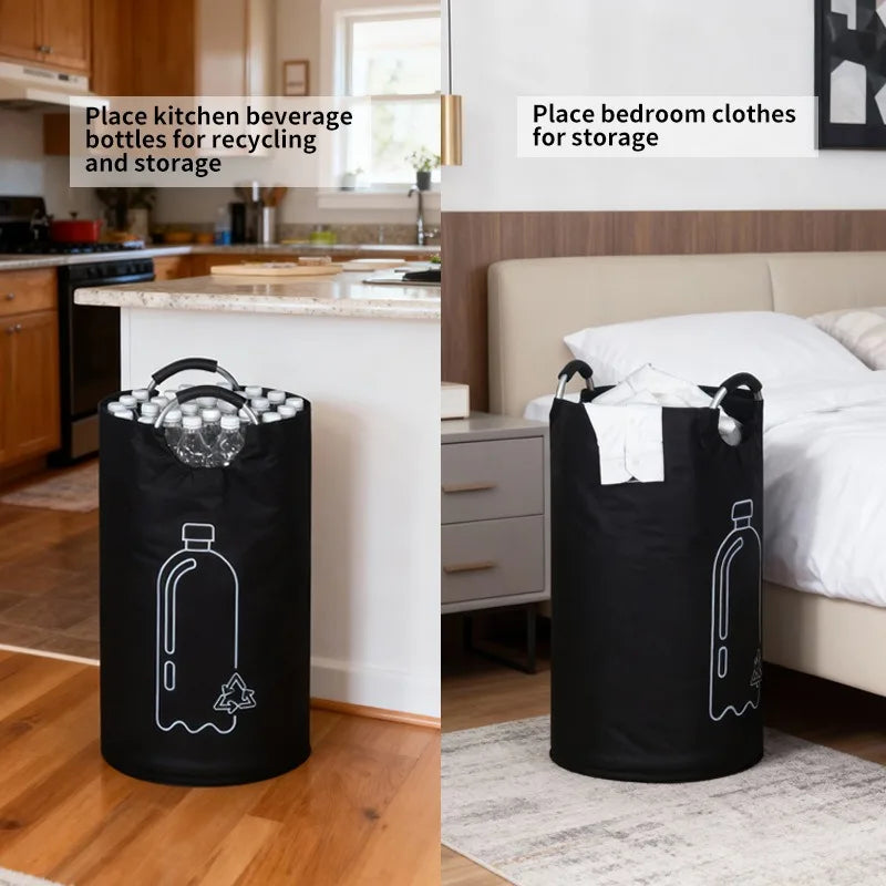 Large Capacity Empty Bottle Storage Basket Aluminum Handle Wastewater Qme