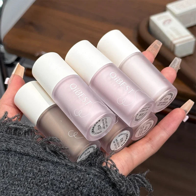 QIBEST Liquid Blush Cream Smooth Velvet Matte Pink Blusher Natural Easy To Smudge Contour Highlighter Multi-purpose Cream Makeup Qme