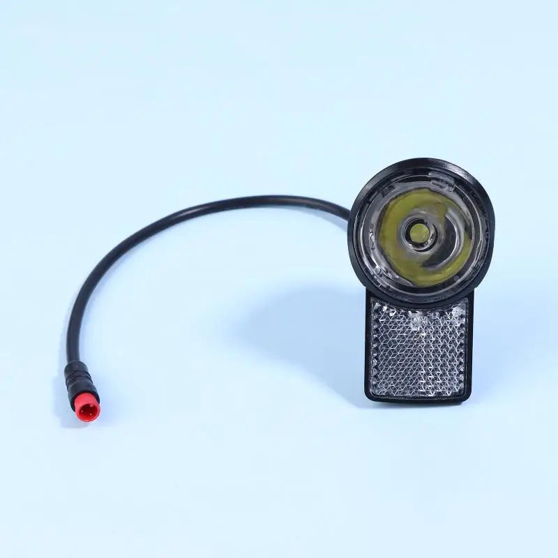 6V-60V Electric Bicycle LED Lighting Headlight Black ABS Waterproof Qme