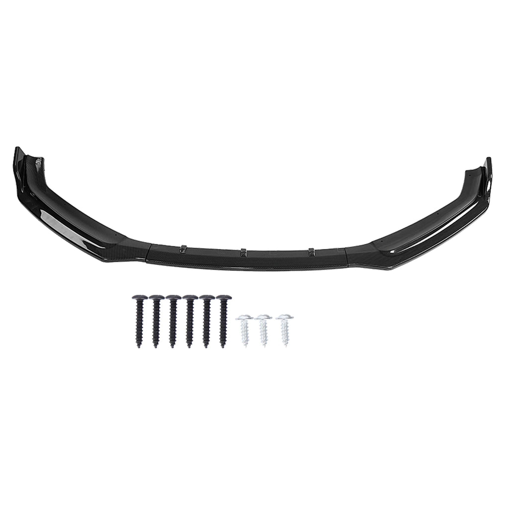 Bumper Add on Lip Car Front Bumper Canard Lip Splitter Body Shovels for B9 17‑18 Car Front Bumper Lip Front Bumper Diffuser Qme Carbon Fiber