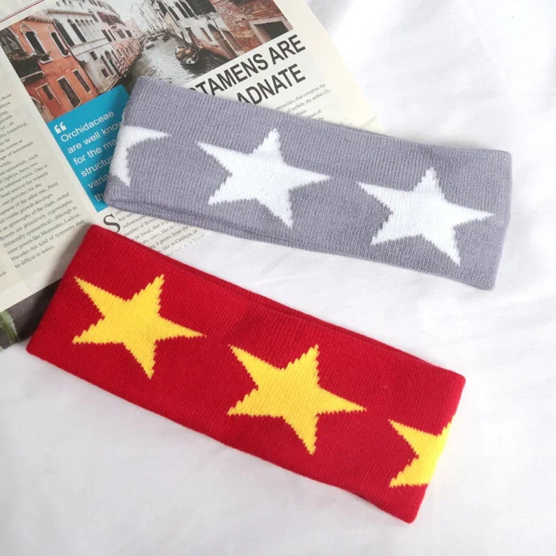 Elastic Pentagram Hair Bands Women Men Hairband Running Fitness Yoga Qme