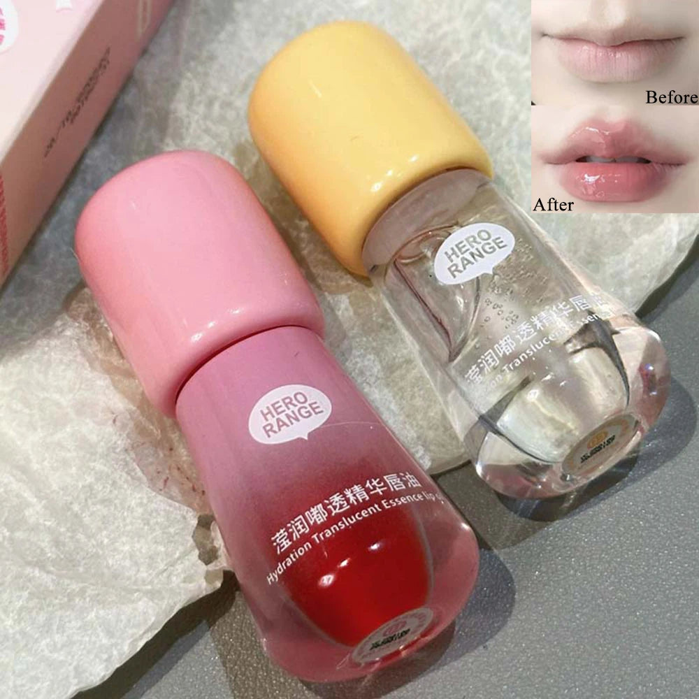 HERORANGE Moisturizing Lip Oil Mirror Gloss Improve Lines Remove Dead Qme