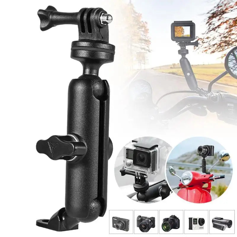 Motorcycle 360-Degree Camera Holder Versatile Mounting Bracket Steady Qme