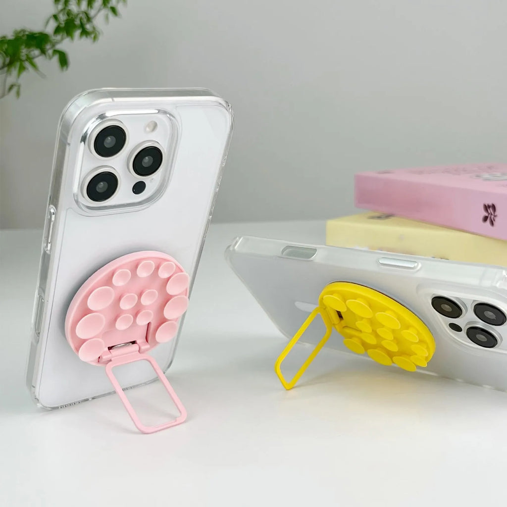 Adhesive Suction Cup Phone Mount Trendy Strong Suction Sticky Phone Grip Accessories Soporte Celular for Selfies and Videos Qme