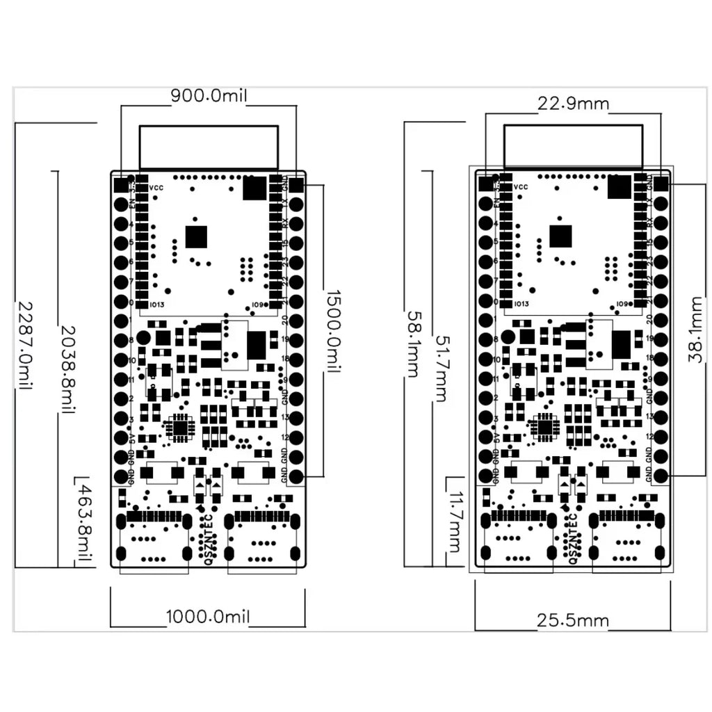 ESP32-C6-DevKitC-1 Development Board ESP32 N4 Core Board 4MB Flash WIFI6 BLE Zigbee Compatible ESP32 Module Qme