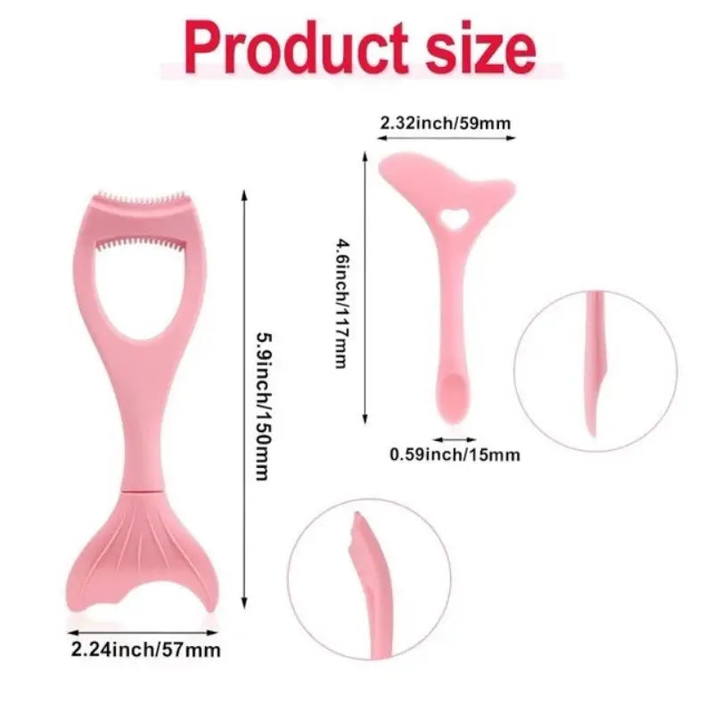 Winged Eyeliner Stencil Mascara Shield Applicator Resusable Silicone Qme