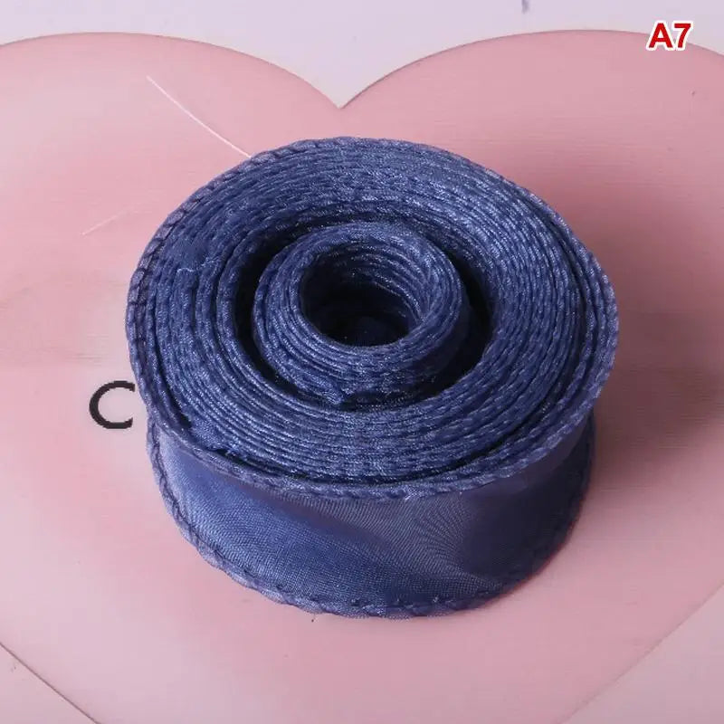 10Yards Organza Solid Ribbon Wavy Edge Flower Bouquet Gifts Packaging Qme A7