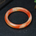 Multicolor Imitate Jade Bangle Charm Jewellery Fashion Accessories Hand-Carved Lucky Amulet Gifts for Women Her Men Qme red 58-62mm