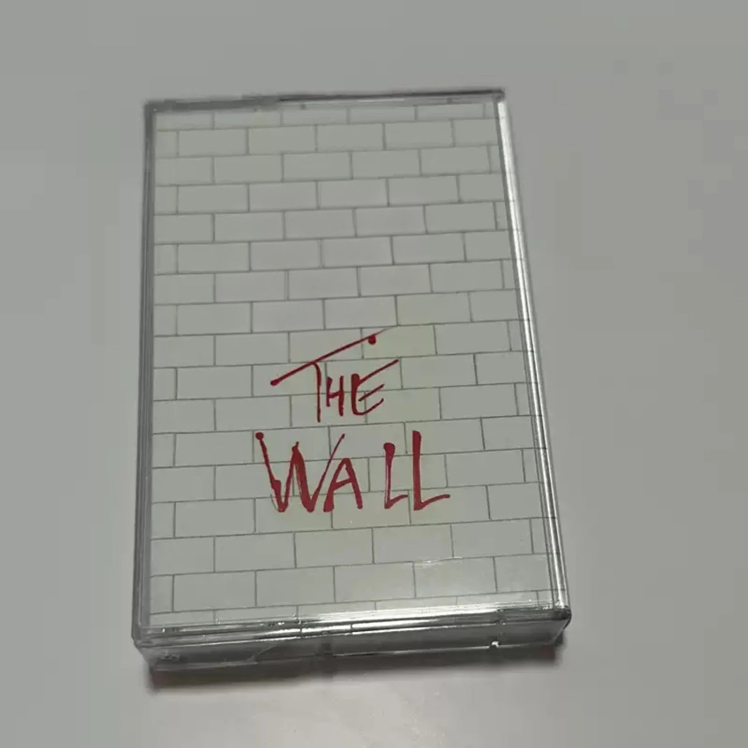 Vintage Progressive Rock Concept Cassette Tape, "The Wall" Brick Pattern Cover Design, Classic Concept Album for Rock Collectors Qme The Wall