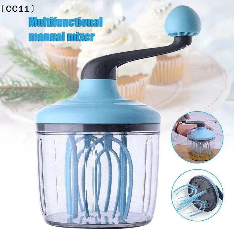 Multifunctional Manual Whisk Semi-automatic Egg White Cream Cake Hand Qme