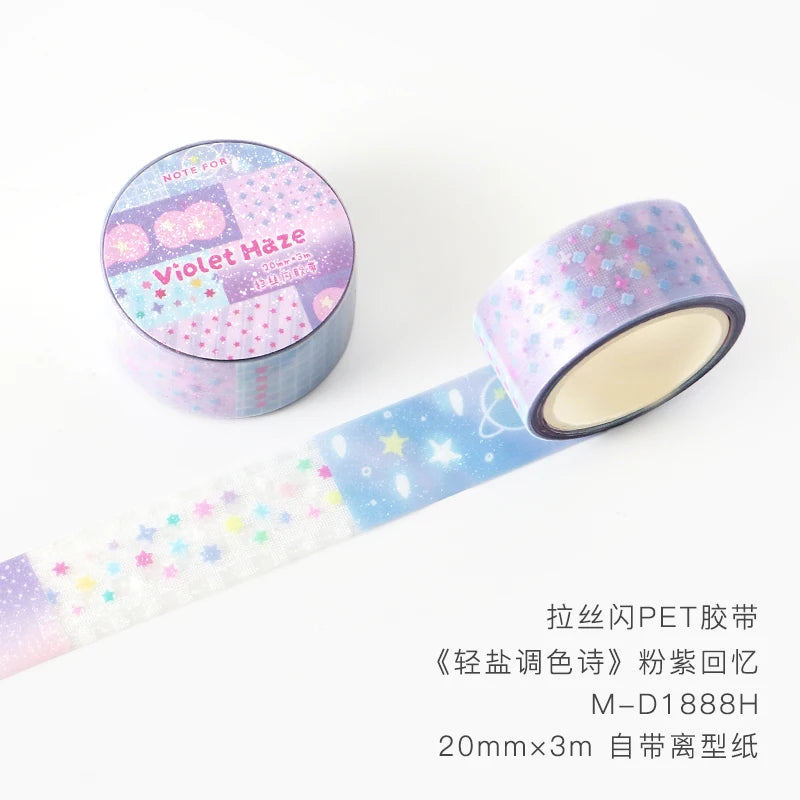 Korean Style Cartoon Light Salt Verse Making Tapes DIY Scrapbook Stickers for School Planner Decor Personalized Stationery Qme B best-selling