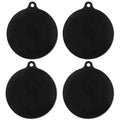 4Pcs Electric Protector Silicone Anti Slip Mat High Temperature Resistance Heat Insulated Mat Heat Insulated Mat Qme 4PCS 220mm