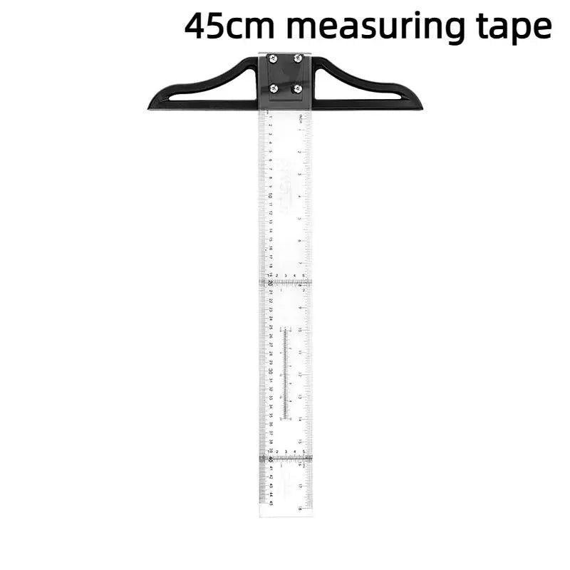 T Square Ruler Precision Plastic Drafting 45 60 70 Removable Qme A Black