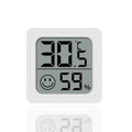 LCD Digital Thermometer Hygrometer Indoor Room Electronic Temperature Qme White