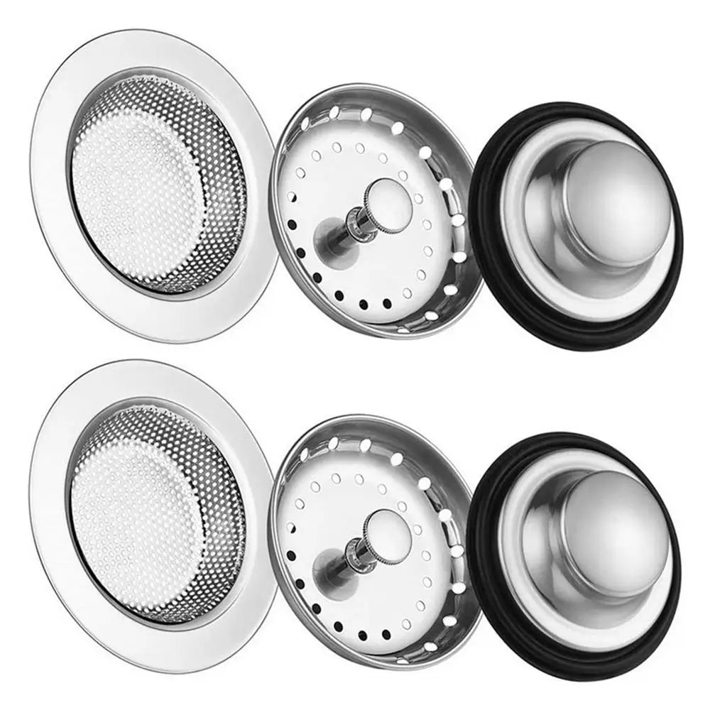 Kitchen Sink Drain Filter 6 Pack Stainless Steel Kitchen Sink Stopper Dish Odor-Proof Drainer Plug Cover Anti-Clogging Food Qme Silver China Mainland