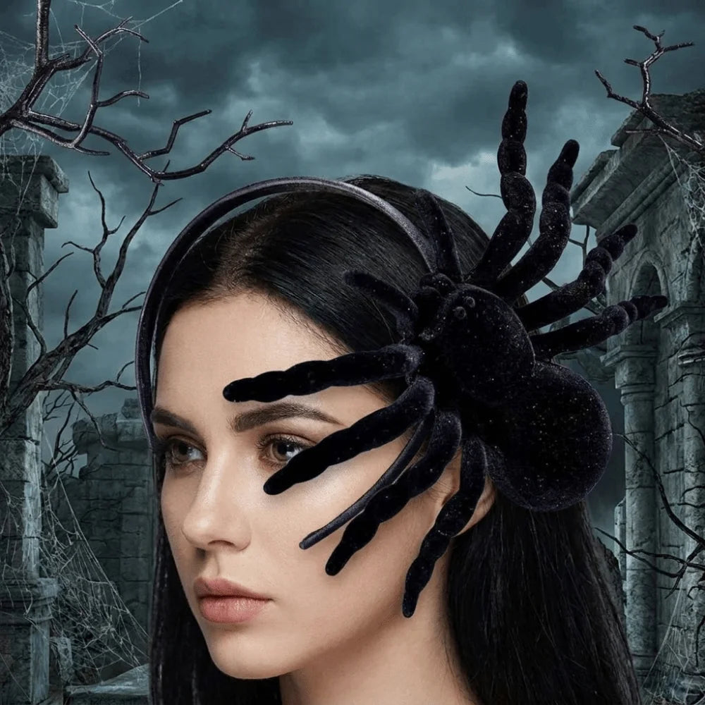 Hair Accessories Cartoon Spider Headband Black Animal Women Hoop Qme