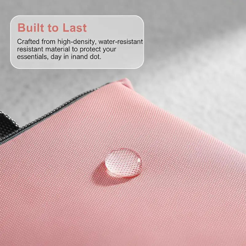 Multifunctional Bi-fold Storage Bag Double Zipper Large Capacity Storage Arrangement Makeup Toiletries Classification Bag Qme