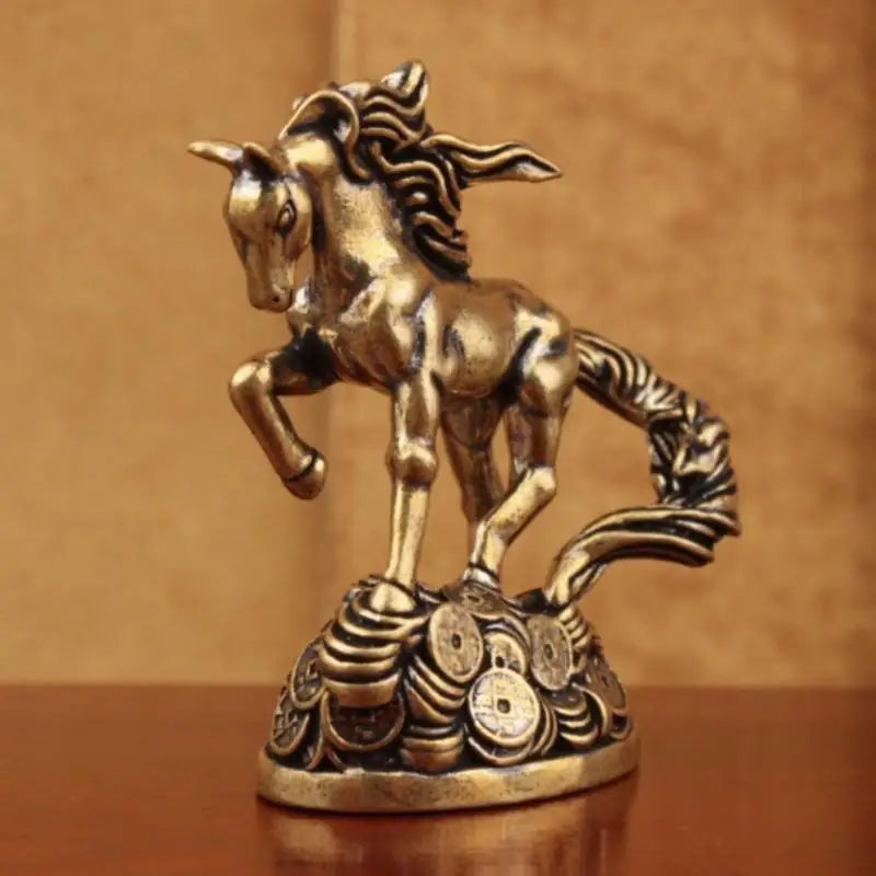 Brass Solid Desktop Decoration Handicrafts Antique Zodiac Animal Qme