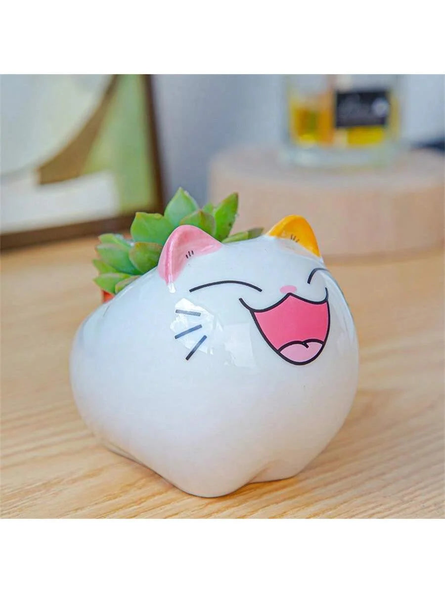 Lovely Beast Succulent Planter Ceramic Pot Sweet Festive Ornament Qme type 1