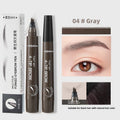 AIYI 4-Prong Eyebrow Pencil Waterproof Microblading Long Lasting Qme 04 Gray