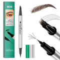  2 In 1 Dual-ended Eyebrow Pencil Eyeliner Waterproof Sweat-proof Smudge-proof Fade-resistant 4D Lasting Liquid Eyebrow Qme 02