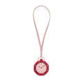 Octagonal Pocket Watch Necklace with PU Leather Lanyard Casual Hanging Watch Quartz Movement Candy Color Fashion Pendant Watches Qme Pink