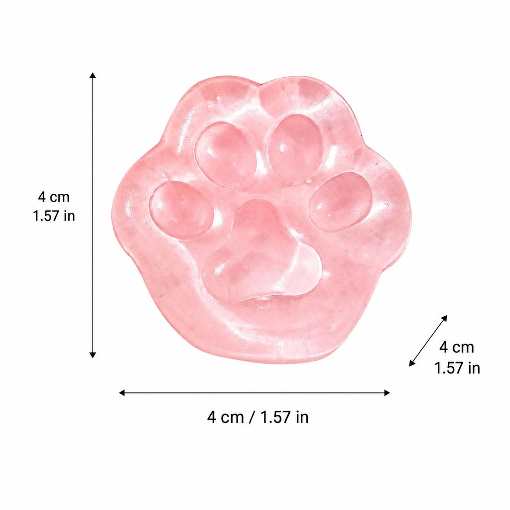 Small Peach Pink Cat Paw Soft Slow-rising Toy Fun Stress Relieving Fidget Toy Holiday Party Decoration Creative Gift Qme