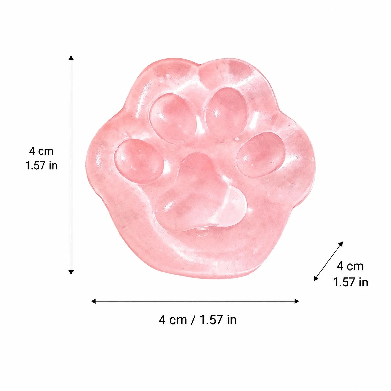 Small Peach Pink Cat Paw Soft Slow-rising Toy Fun Stress Relieving Fidget Toy Holiday Party Decoration Creative Gift Qme