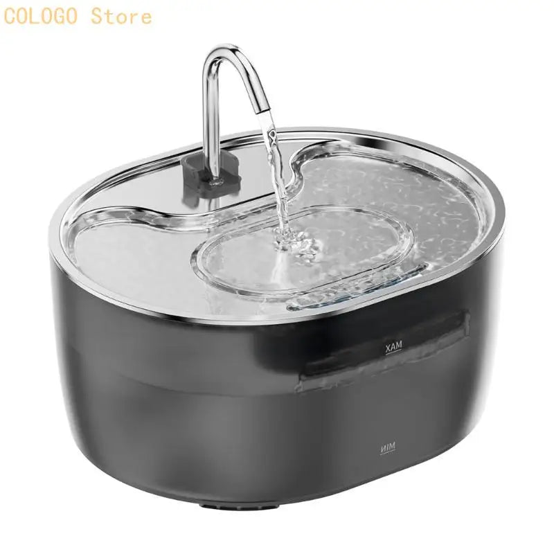 Cats Dog Water Dispenser Stainless Steel Spouts Automatic Flows Qme