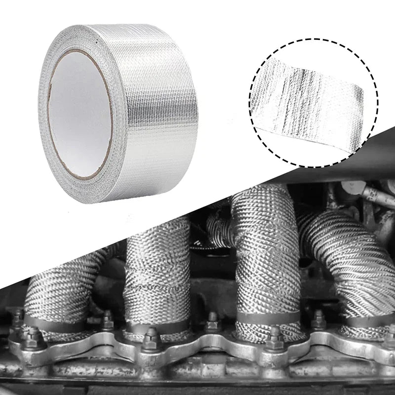 10m Aluminum Foil Tape Temperature Resistant Insulation Manifold Qme