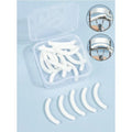 Eyelash Curler Silicone Replacement Pads Clear Storage Box Qme white