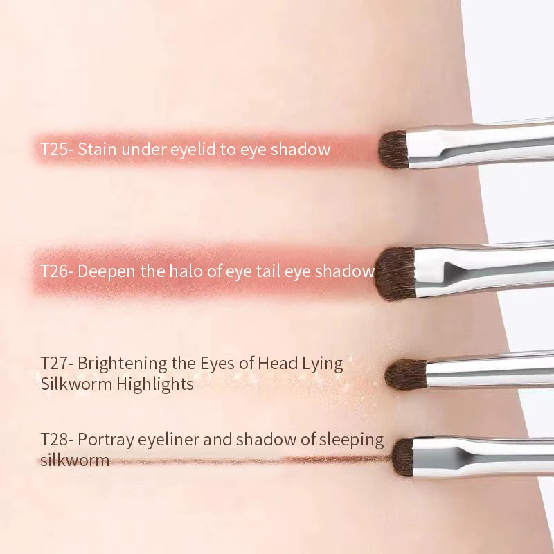 Detail Small Eyeshadow Make Up Brush Pony Hair Precision Eye Shadow Qme