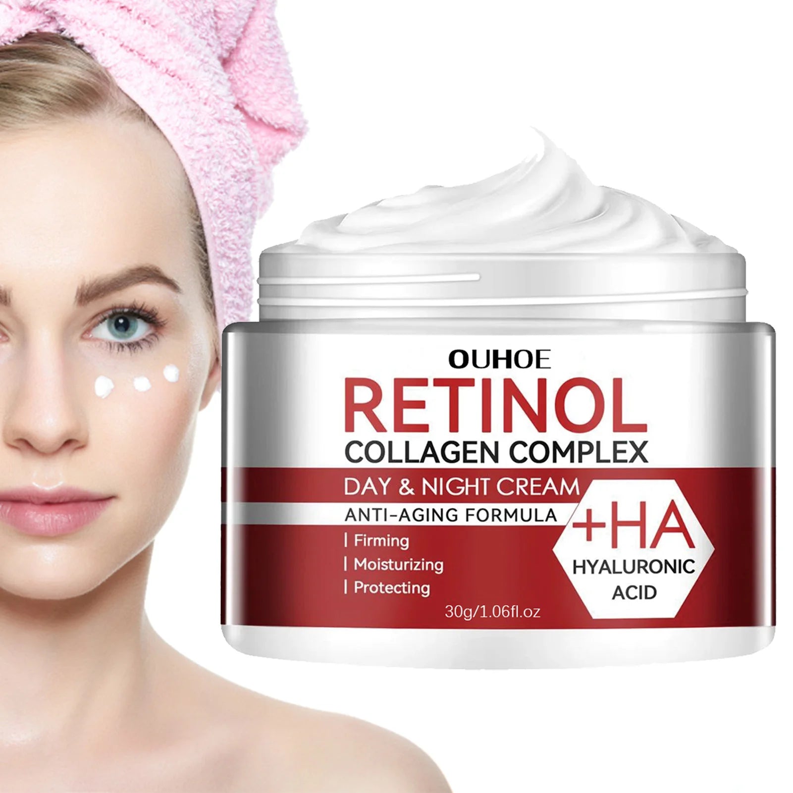Retinol Face Moisturizer Moisturizing Cream Anti-wrinkle Aging Shrink Qme