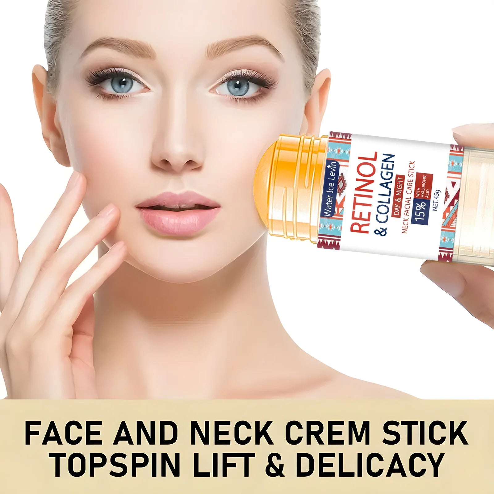 Face and Neck Treatment Bar with Firming Elasticity Improve Loose Skin Lotion Moisturizes and brightens skin Qme