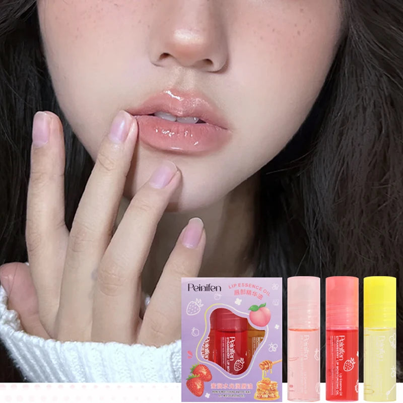 Gloss Lip Oil Lasting Moisturizing Water Locking Fruity Essence Keep Qme