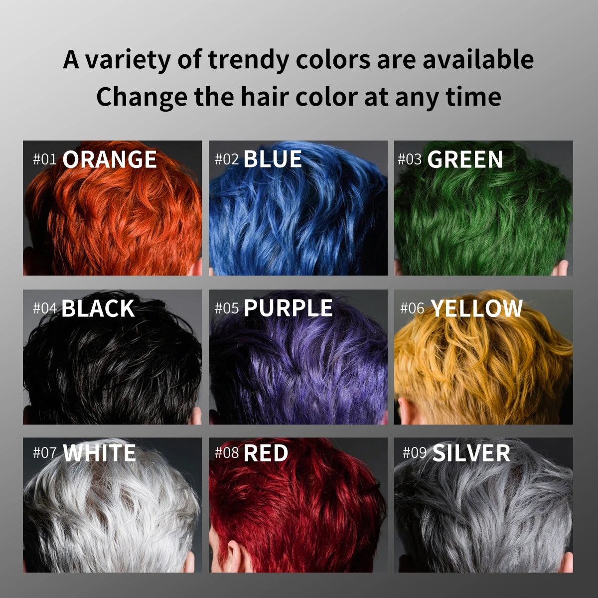 Hair Dye Styling Wax Long-lasting Formula Multiple Options Suitable Qme