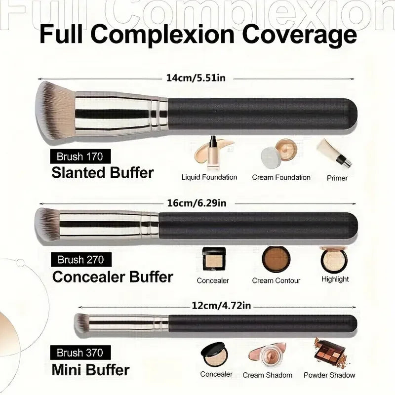 Foundation concealer brush, nose contour blush brush, perfect dense makeup brush for the eyes, ideal gifts & convenient travel Qme