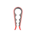Can Opener Multi Functional Four In One Beverage Tin Opener Cap Twister Four Position Labor-Saving Opener Anti Slip Cap Twister Qme Red