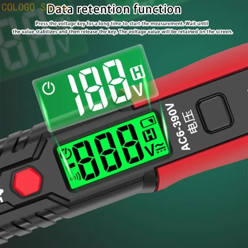 Testerer Pen AC6V-390V Detectors Meter Voltmeter Buzzers Alarm Qme