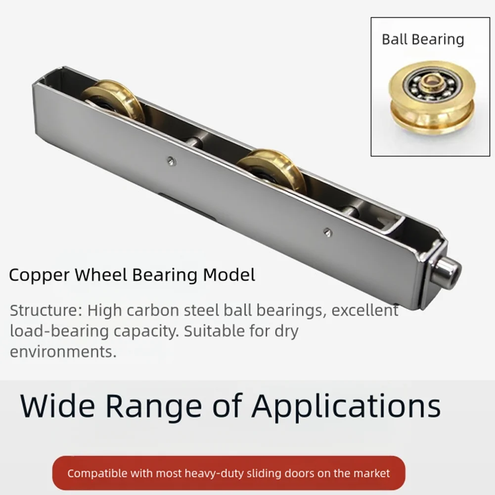 Door Window Pulley Sliding Roller Stainless Steel Balcony Mute Qme